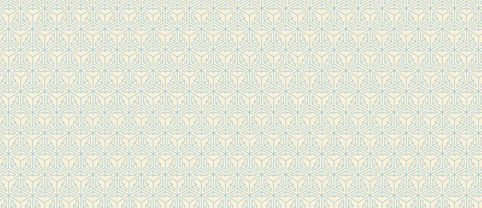 Elegant geometric pattern featuring a repeating design of interconnected cube 스톡 일러스트