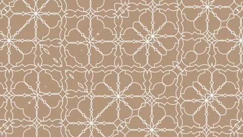 Elegant geometric pattern, seamless looping animated background Stock Footage 146669389
