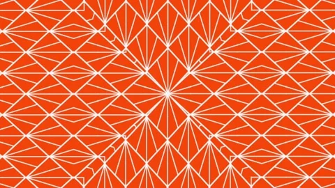 Elegant geometric pattern, seamless looping animated background Stock Footage 151102940