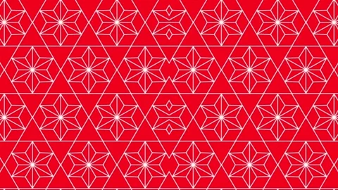 Elegant geometric pattern, seamless looping animated background Stock Footage 154697624
