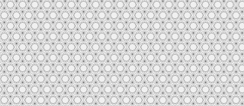 Elegant geometric pattern. Seamless, repeating design featuring interconnec.. Illustrazione stock