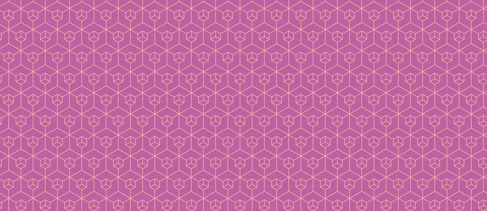 Elegant geometric pattern.  Subtle pink hues create a sophisticated, repeatin Stock Illustration