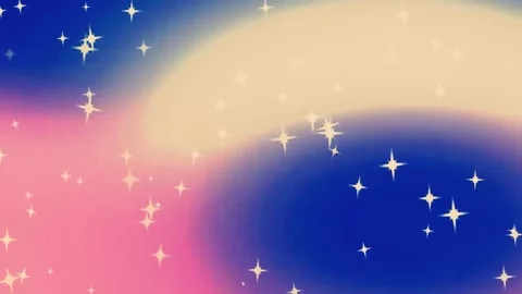 Elegant Geometric Pattern: Vibrant Gradient Loop with Subtle Particle Motion Stock Footage 283454410