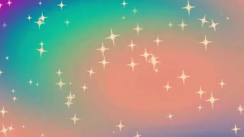 Elegant Geometric Pattern: Vibrant Gradient Loop with Subtle Particle Motion Stock Footage 283454438