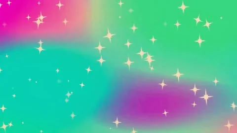 Elegant Geometric Pattern: Vibrant Gradient Loop with Subtle Particle Motion Stock Footage 283454467