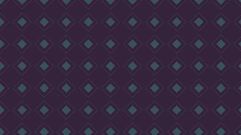 Elegant Geometric Seamless Pattern Featuring Teal Diamond Shapes on a Dark .. Stock Illustration