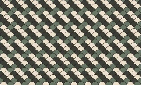 Elegant geometric seamless pattern.  Subtle color palette of cream, dark and  Stock Illustration
