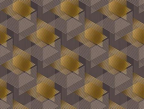 Elegant geometric style seamless pattern vector illustration. Concept geometr Illustrazione stock