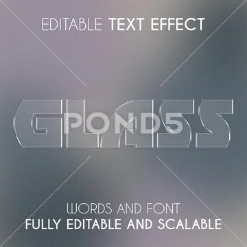 Elegant Glass Text Effect for Promotional Banner or Poster Plantilla PSD