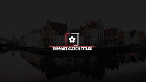 Elegant Glitch Titles Stock After Effects