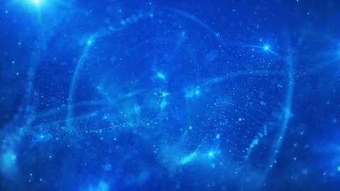 Elegant Glitter Blue Particles 動画素材 335873815