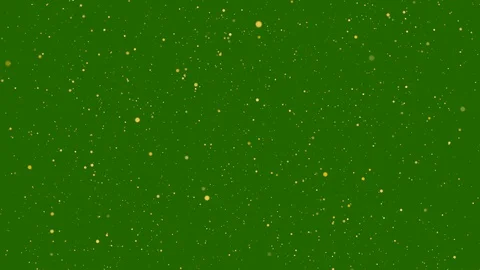 Elegant Glitter Bokeh Particles. Loop Animation. Green Background Stock Footage 121141437