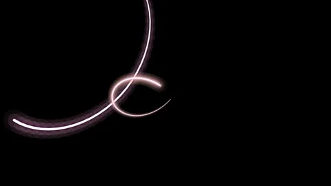 Elegant Glowing Pink Circular Light Trails Background Stock Footage 337516175