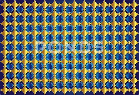 Elegant gold blue background Stock Illustration