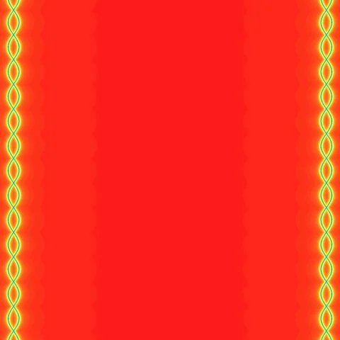 Elegant gold braided borders on solid vibrant magenta background Stock Footage 335606484