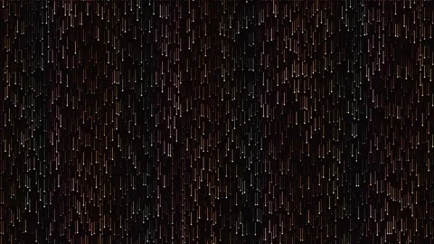 Elegant gold digital data rain background for futuristic technology present.. Stock Footage 340378768