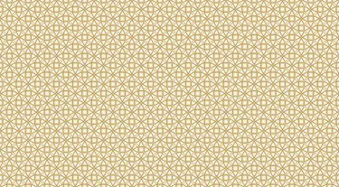 Elegant Gold Geometric Interlocking Circles Seamless Pattern Stock Illustration