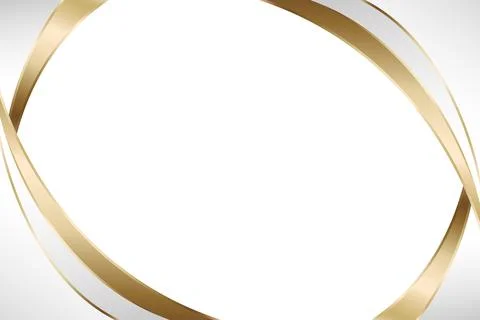 Elegant Gold Gradient Arc Frame Vector Illustration for Certificates and Ce.. Stock Illustration
