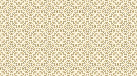 Elegant Gold Interlocking Circle Seamless Geometric Pattern Background 스톡 일러스트
