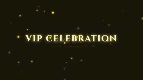 Elegant Gold Text Overlay: VIP Celebration Announcement Background Video Stock Footage 336805546