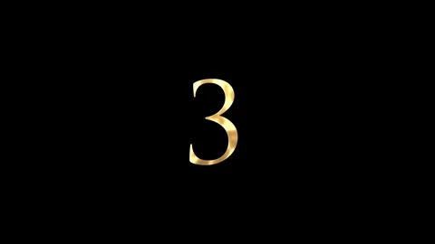 Elegant Golden Countdown to New Year Fireworks Video stock 323718039
