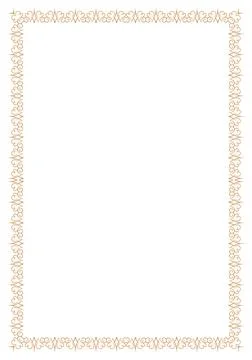 Elegant golden frame Stock Illustration