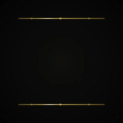 Elegant Golden Frame with Subtle Particles on Black Background - Luxury Bac.. Stock Footage 346284057