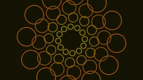 Elegant golden geometric mandala pattern for spiritual background or seamle.. Stock Footage 341057162