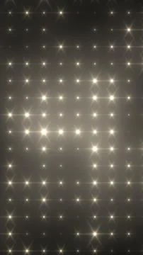 Elegant golden star grid pattern with glowing lens flares, soft light, and .. Illustrazione stock