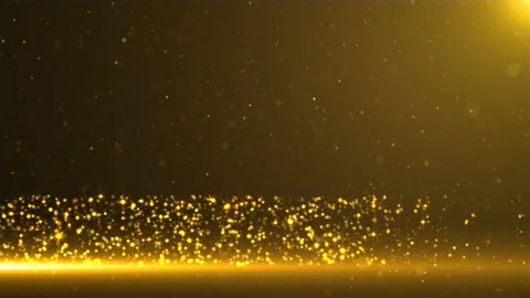 Elegant golden title lower third animation background Stock Footage
