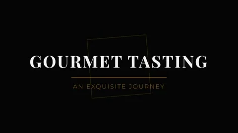 Elegant Gourmet Tasting Menu Presentation on Luxurious Black Background Stock Footage 337577329