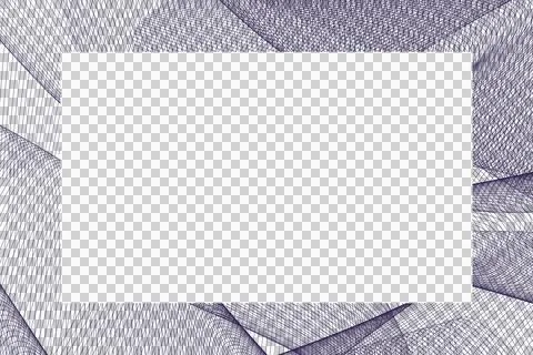 Elegant gradient frame made with smooth abstract lines Stockfoto's