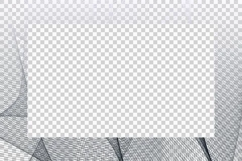 Elegant gradient frame made with smooth abstract lines Foto stock