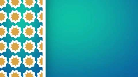 Elegant Gradient Islamic Frame Stock Footage 335622121