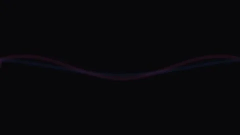 Elegant gradient wave divider line transition on dark background for motion.. Stock Footage 343660339