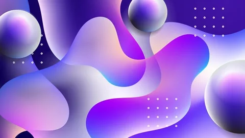 Elegant gradient wave shapes with dotted patterns in an abstract layout seamless Stock Footage 310221451