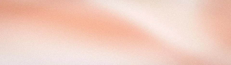 Elegant grainy gradient background with soft peach and white waves for aest.. Stock Illustration