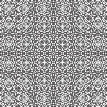 Elegant gray floral pattern design textile background Stock Illustration