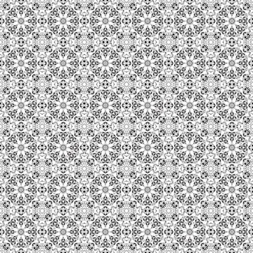 Elegant gray floral pattern textile design background Stock Illustration