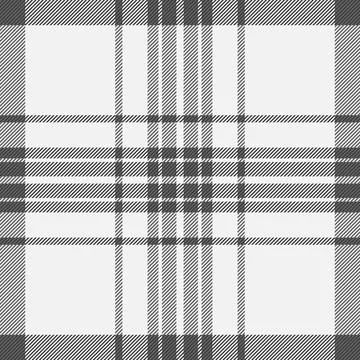 Elegant grayscale plaid pattern, ideal for textile design, website background Illustrazione stock