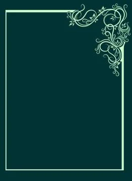 Elegant green background 스톡 일러스트