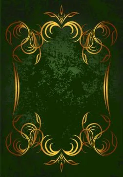 Elegant green background Stock Illustration