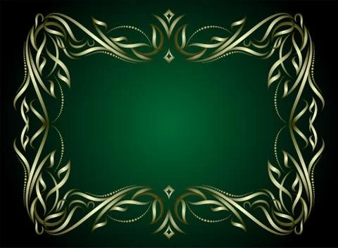 Elegant green background Ilustración de archivo