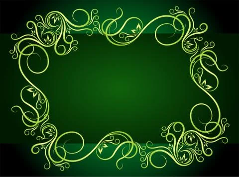 Elegant green background Stock Illustration