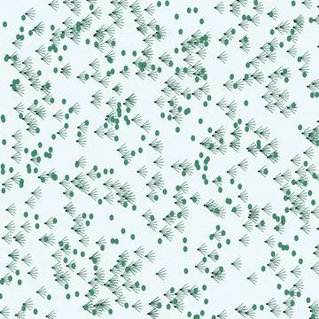 Elegant green pine branch pattern seamless background for holiday branding .. Stock Illustration
