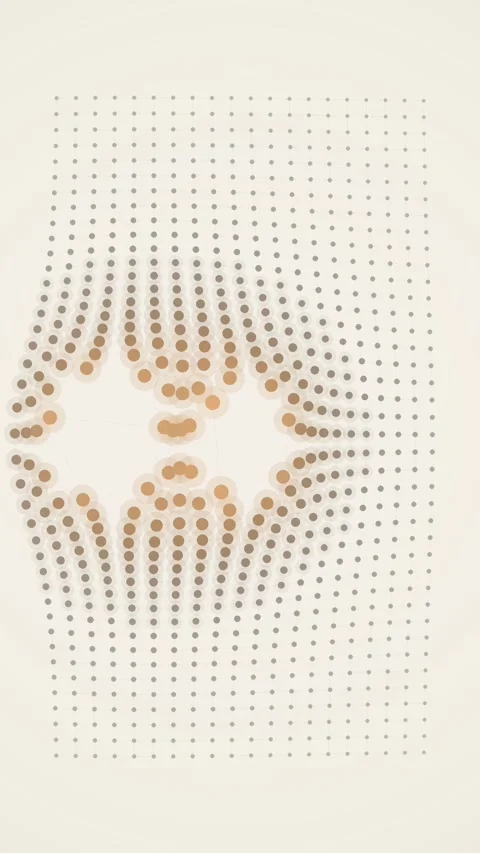 Elegant halftone dots radial gradient background pattern abstract overlay Stock Footage 345492271