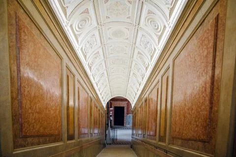 Elegant Hallway in Rome Stock Photos