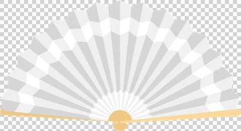 Elegant handheld fan with a geometric pattern, blending functionality with .. Stock Illustration