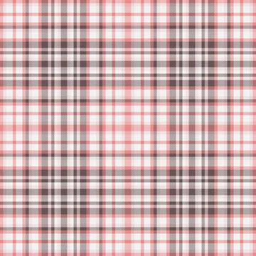Elegant herringbone and plaid pattern in soft coral, beige, and brown hues. P Illustrazione stock