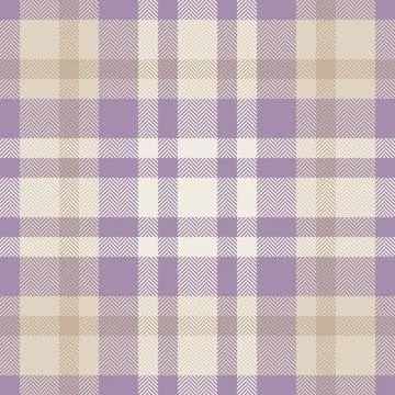 Elegant herringbone and plaid pattern in soft purple and beige tones.  Perfec Illustrazione stock